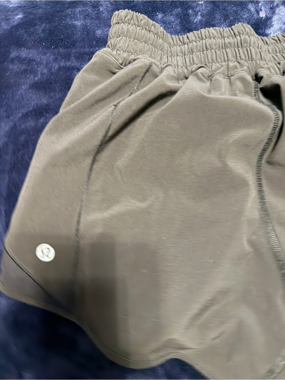 Ladies Lululemon  Black Athletic Shorts with Elastic Waistband
